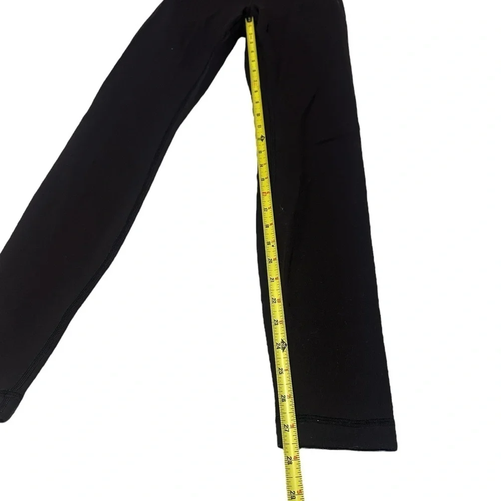 Lululemon Black Straight Leg Compression Leggings Size 4